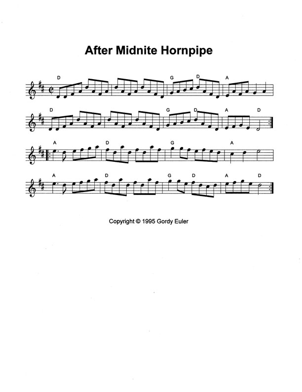 After Midnite Hornpipe by Gordy Euler